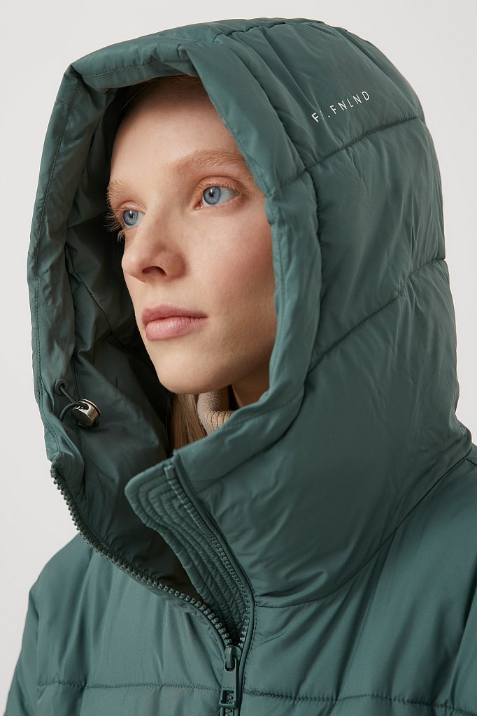 Пальто утепленное силуэта трапеция, Модель FAB110151, Фото №6