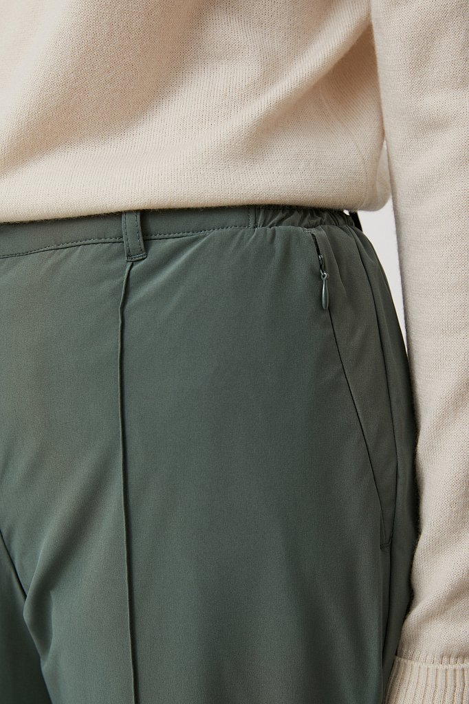 Утепленные женские брюки с поясом на резинке, Модель FAB110174, Фото №5