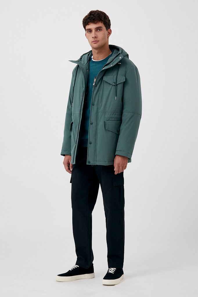 Демисезонная куртка мужская свободного кроя, Модель FAB21049, Фото №2