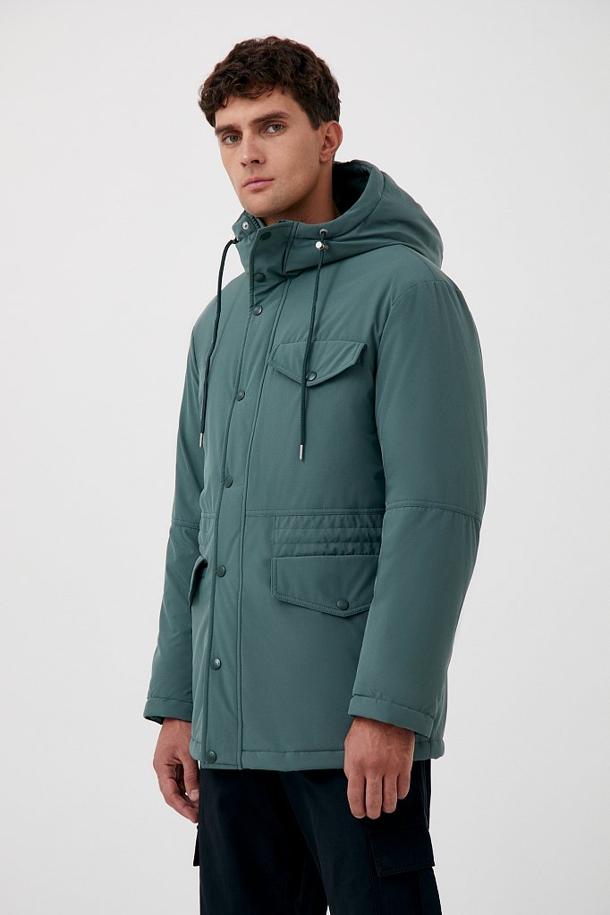 Демисезонная куртка мужская свободного кроя, Модель FAB21049, Фото №3