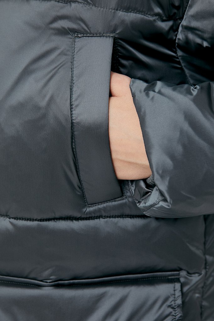 Пальто утепленное прямого силуэта, Модель FAB11067, Фото №7