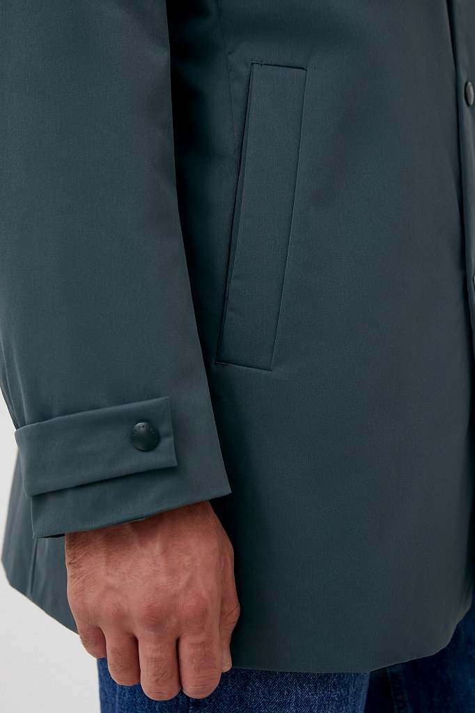 Демисезонное мужское пальто в рубашечном стиле, Модель FAB21007, Фото №8