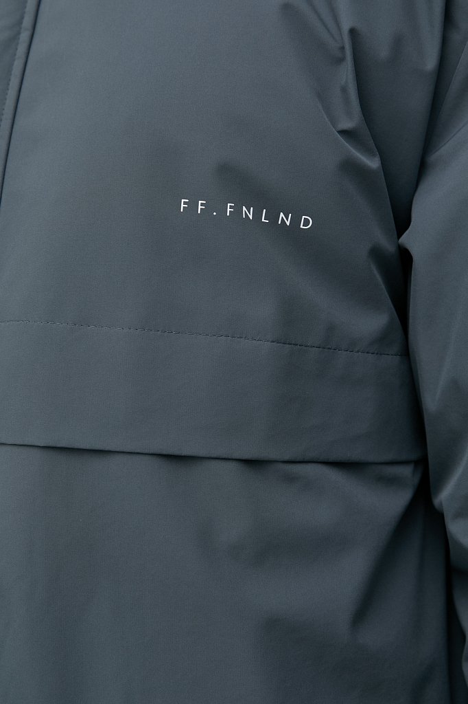 Утепленное пальто мужское свободного кроя, Модель FAB21065, Фото №7