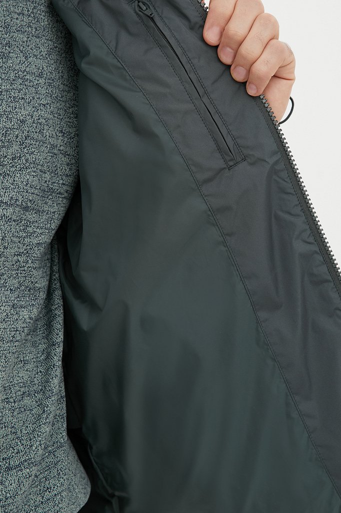 Куртка утепленная с воротником-стойкой, Модель FAB21086, Фото №4