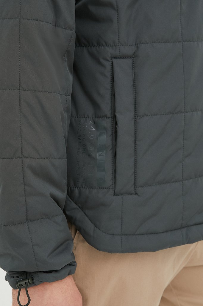 Куртка утепленная с воротником-стойкой, Модель FAB21086, Фото №7