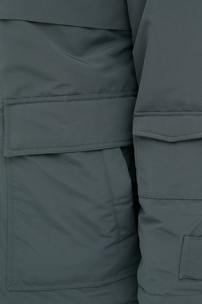 Куртка утепленная с воротником-стойкой, Модель FAB21087, Фото №7