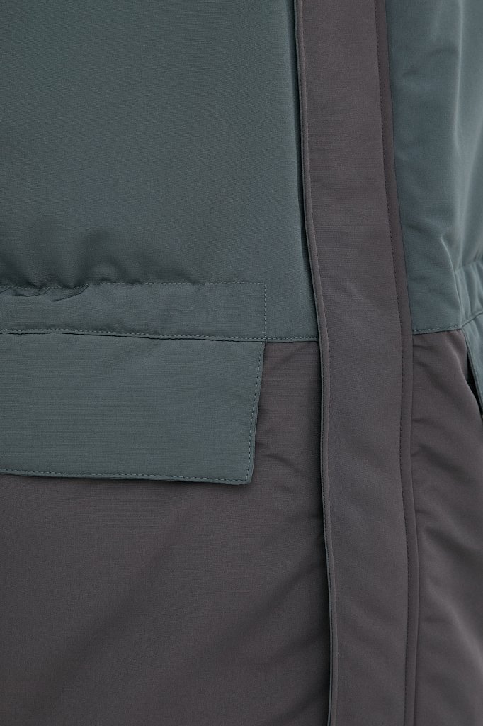 Куртка утепленная с воротником-стойкой, Модель FAB21088, Фото №7