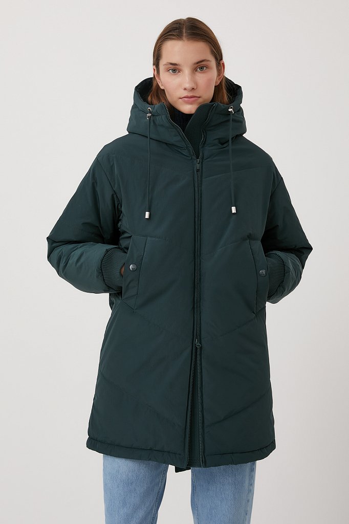 Пальто утепленное прямого силуэта, Модель FAB110102, Фото №1