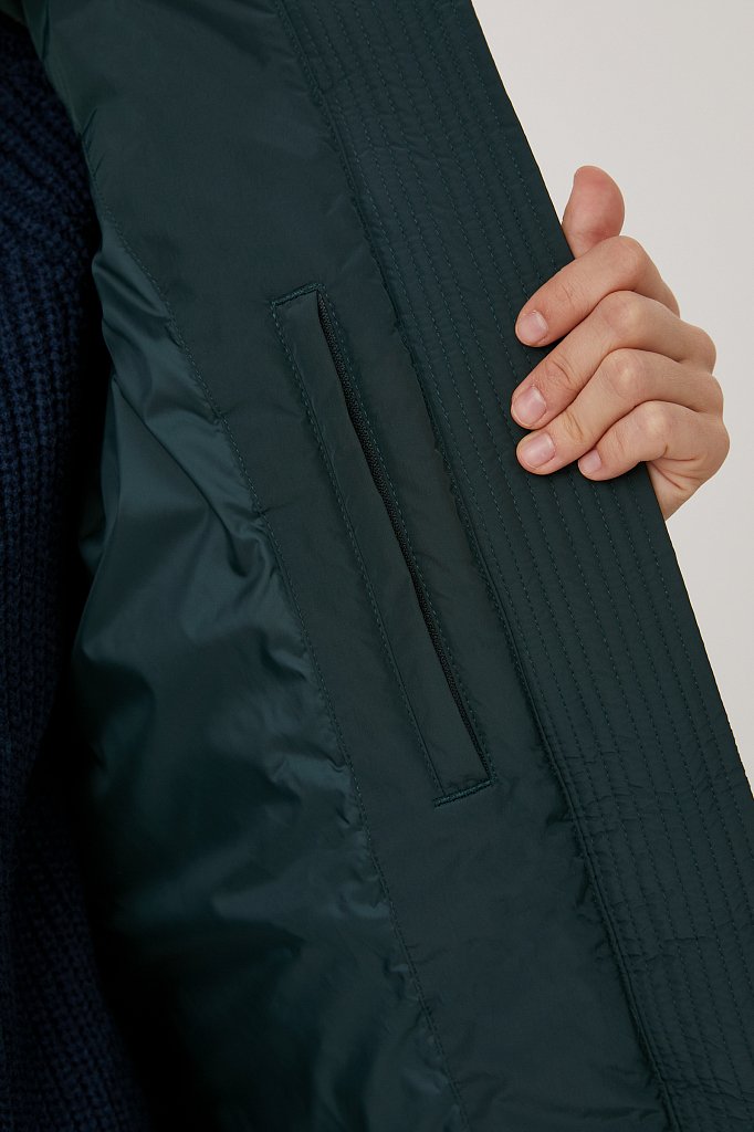 Пальто утепленное прямого силуэта, Модель FAB110102, Фото №4