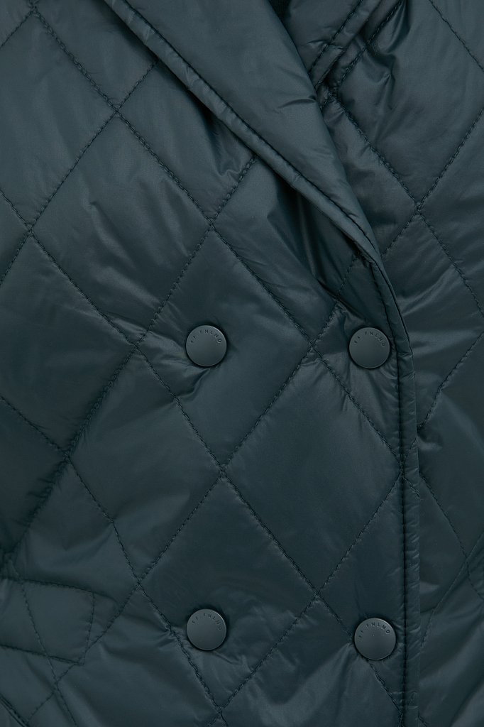 Куртка женская прямого кроя с резинкой на талии, Модель FAB110201, Фото №7