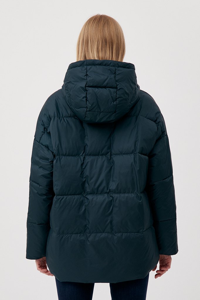 Куртка утепленная силуэта трапеция, Модель FAB110221, Фото №4