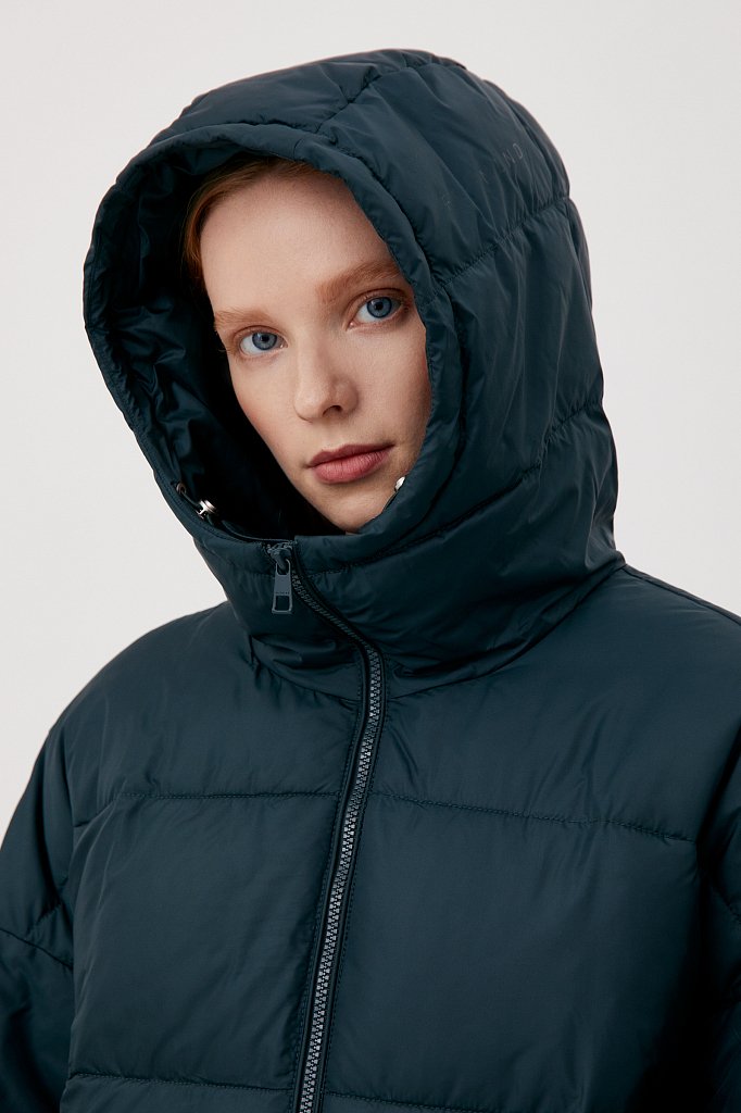 Куртка утепленная силуэта трапеция, Модель FAB110221, Фото №5