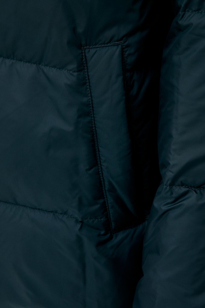 Куртка утепленная силуэта трапеция, Модель FAB110221, Фото №6