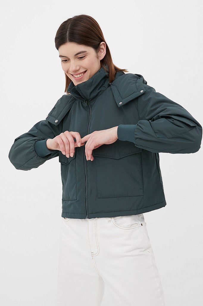 Куртка утепленная прямого силуэта, Модель FAB11072, Фото №1