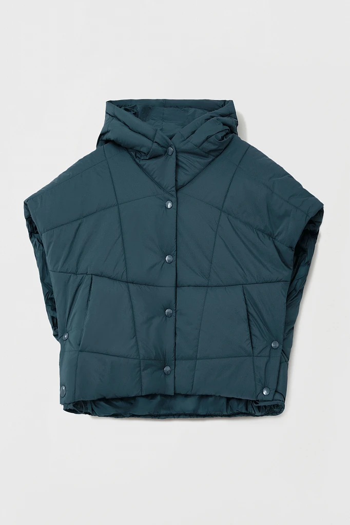 Укороченный женский жилет фасона oversize, Модель FAB110110, Фото №7