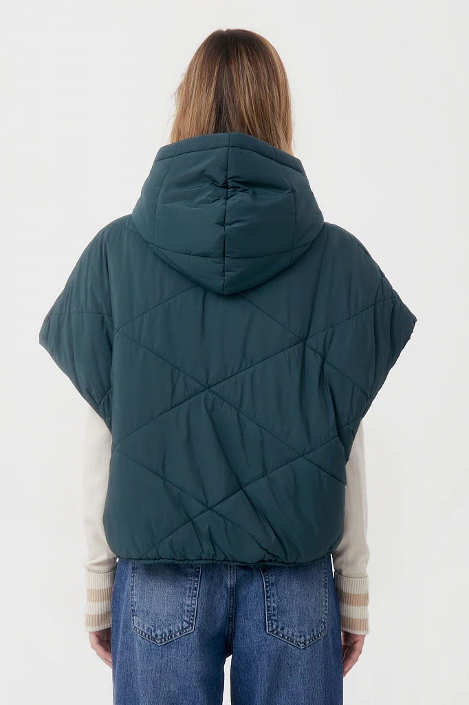 Укороченный женский жилет фасона oversize, Модель FAB110110, Фото №4