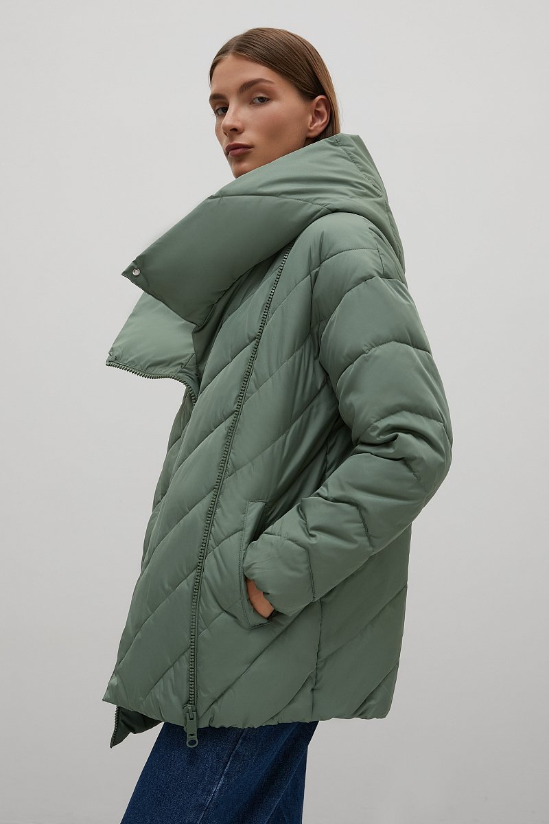 Утепленная женская куртка прямого силуэта, Модель FAB110223, Фото №4