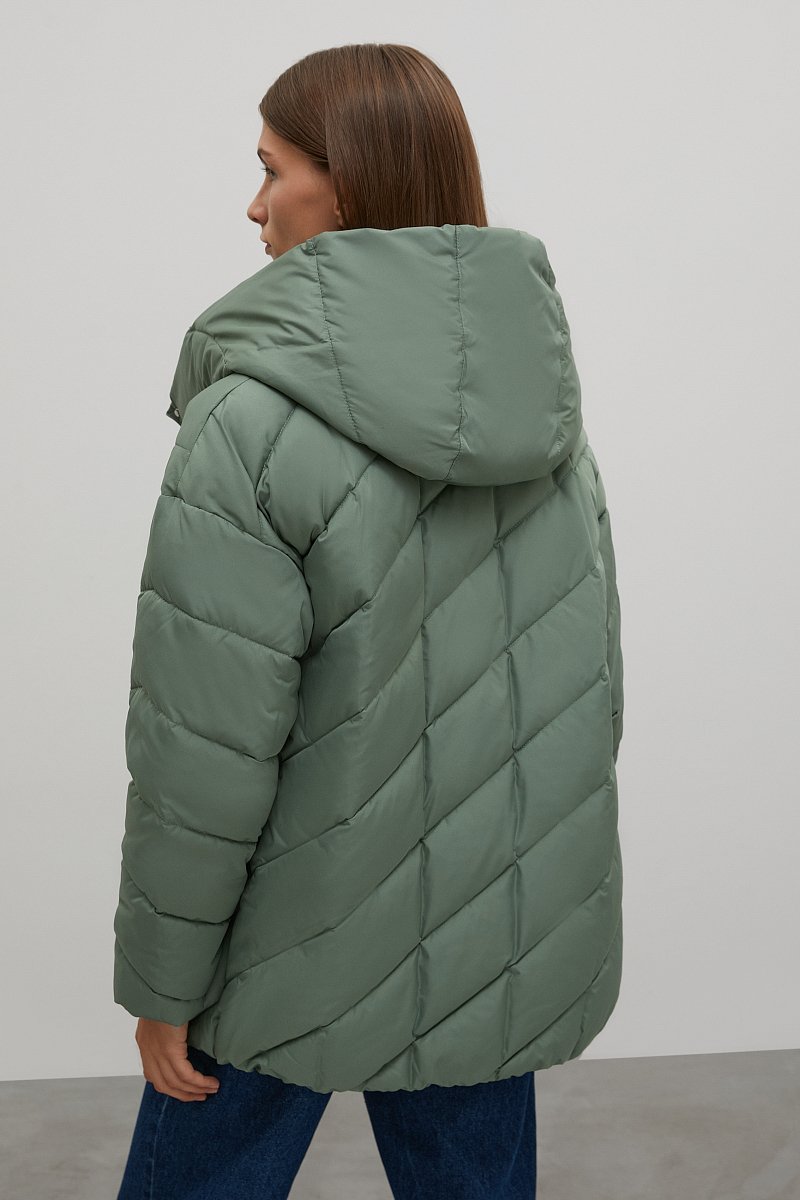 Утепленная женская куртка прямого силуэта, Модель FAB110223, Фото №5
