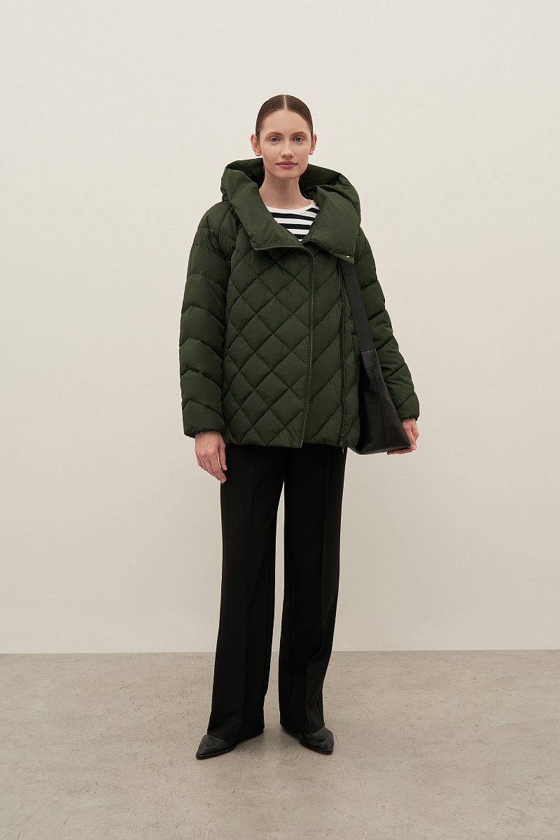 Утепленная женская куртка прямого силуэта, Модель FAB110223, Фото №2