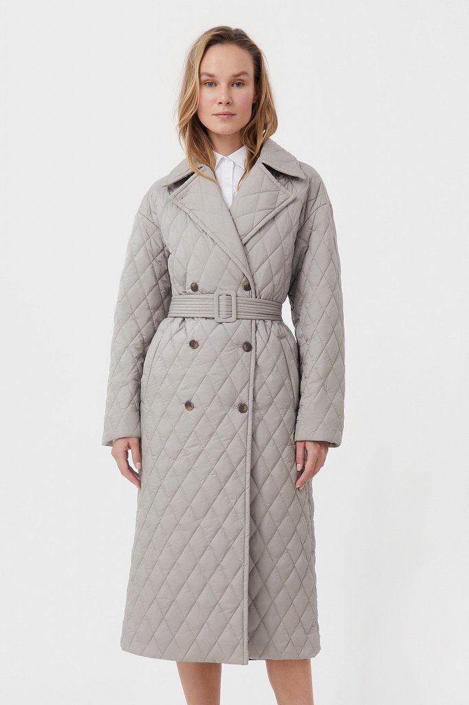 Cтеганое женское пальто с утеплителем, Модель FAB110200, Фото №2
