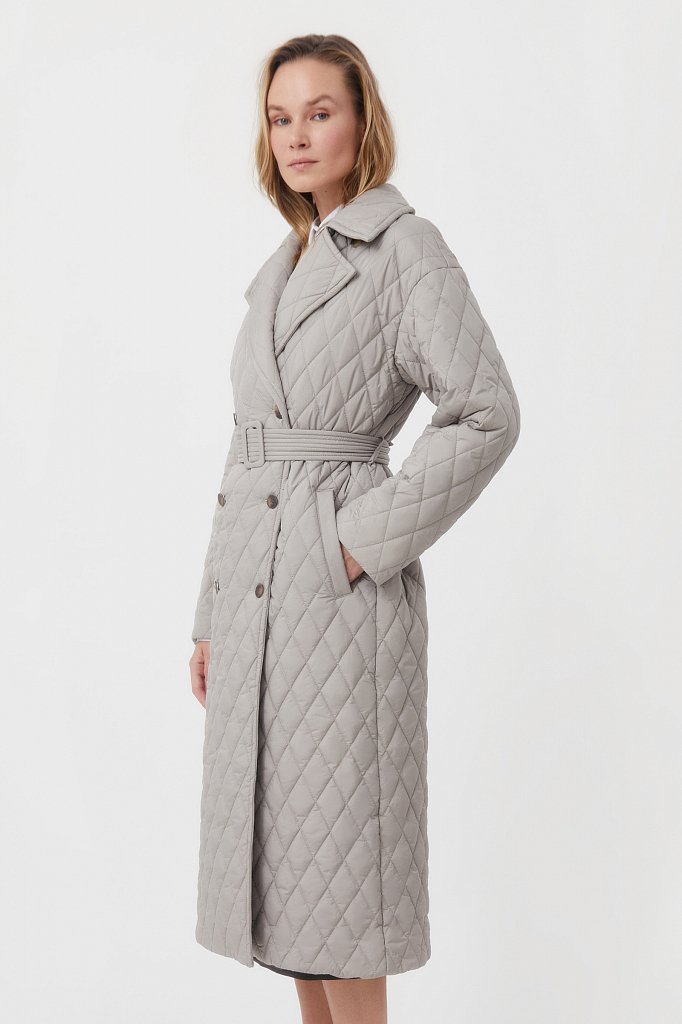 Cтеганое женское пальто с утеплителем, Модель FAB110200, Фото №3