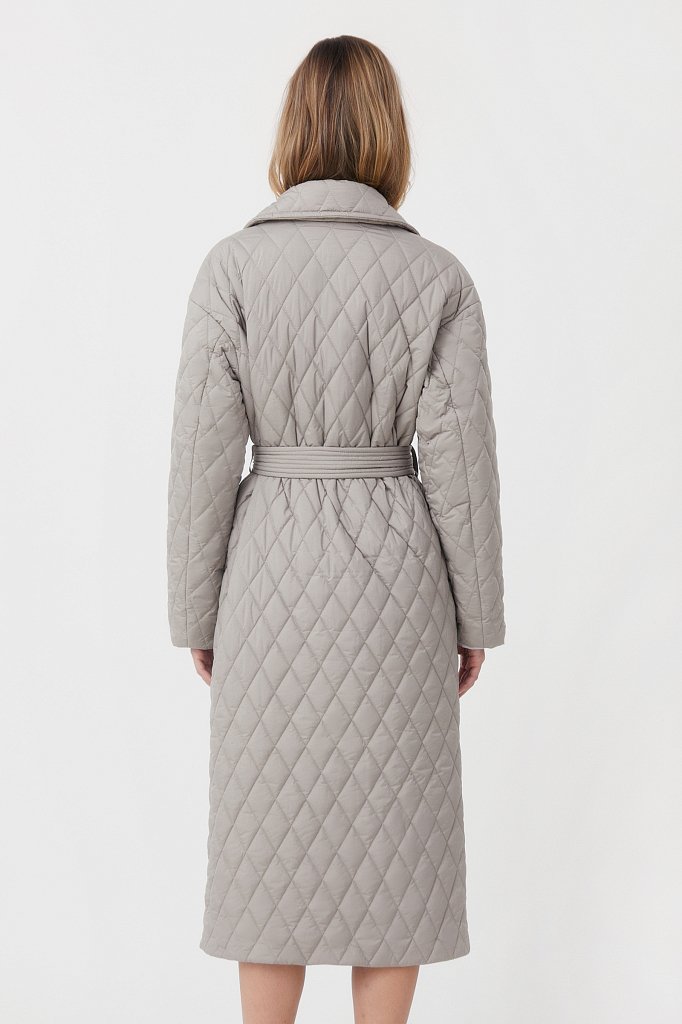 Cтеганое женское пальто с утеплителем, Модель FAB110200, Фото №4