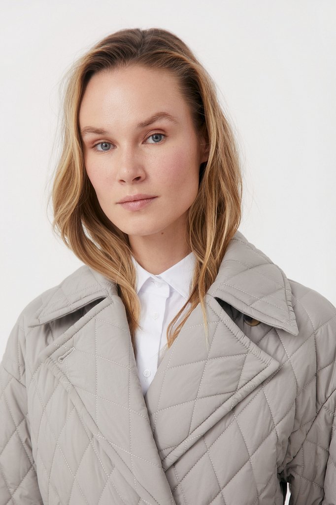 Cтеганое женское пальто с утеплителем, Модель FAB110200, Фото №6