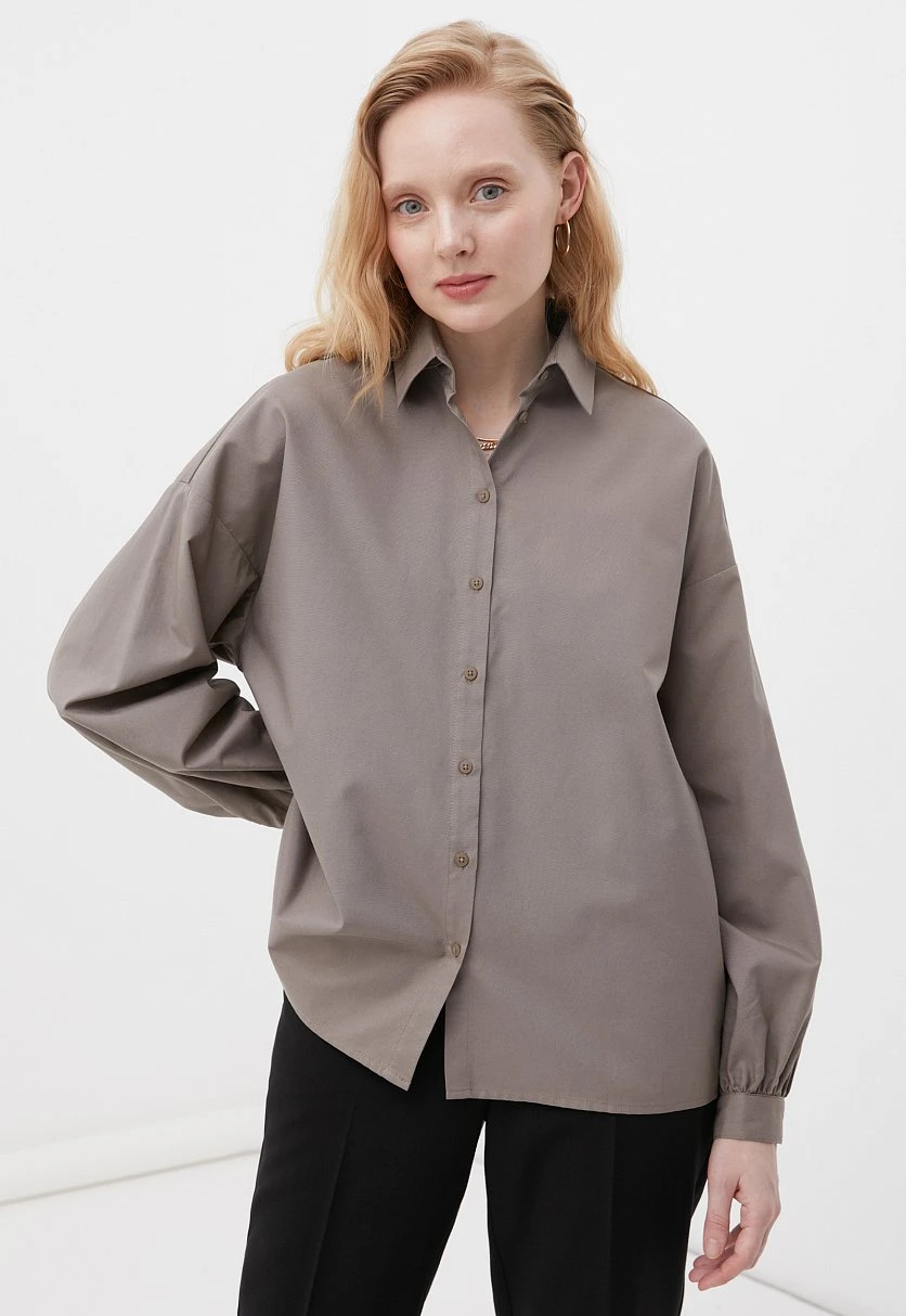 Рубашка женская oversize с объемными рукавами, Модель FAB110114, Фото №1