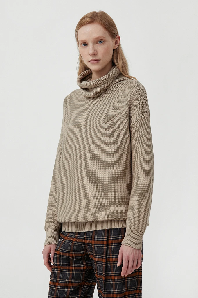 Свитер женский oversize прямого силуэта, Модель FAB111105, Фото №3