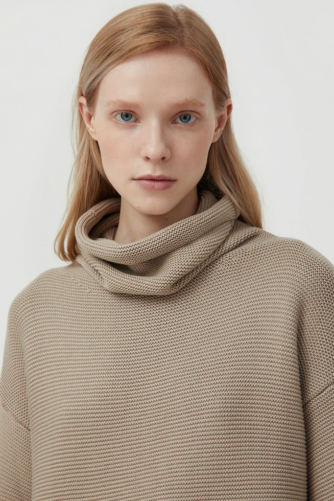 Свитер женский oversize прямого силуэта, Модель FAB111105, Фото №6