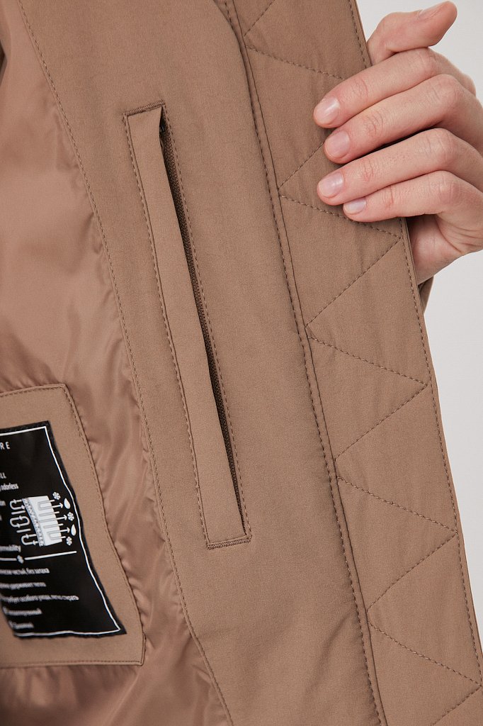 Куртка утепленная с воротником-стойкой, Модель FAB110147, Фото №4