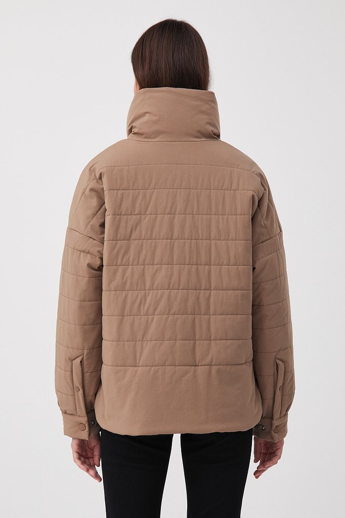Куртка утепленная с воротником-стойкой, Модель FAB110147, Фото №5