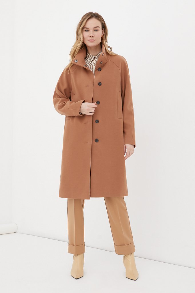 Драповое женское пальто, Модель FAB110209, Фото №2