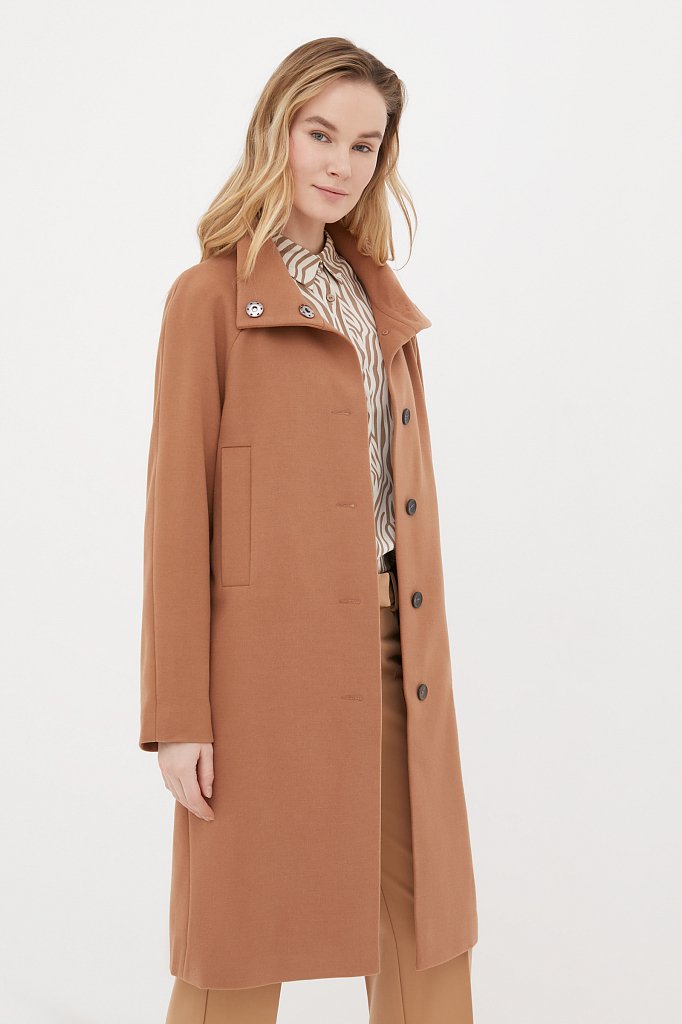 Драповое женское пальто, Модель FAB110209, Фото №3