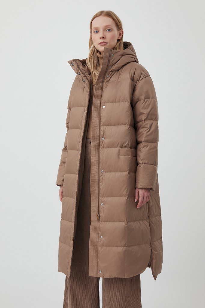 Пальто утепленное широкого силуэта, Модель FAB11046, Фото №3