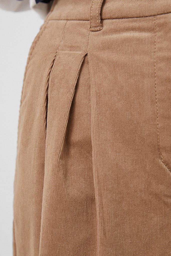 Вельветовые брюки женские кроя багги, Модель FAB11049, Фото №5