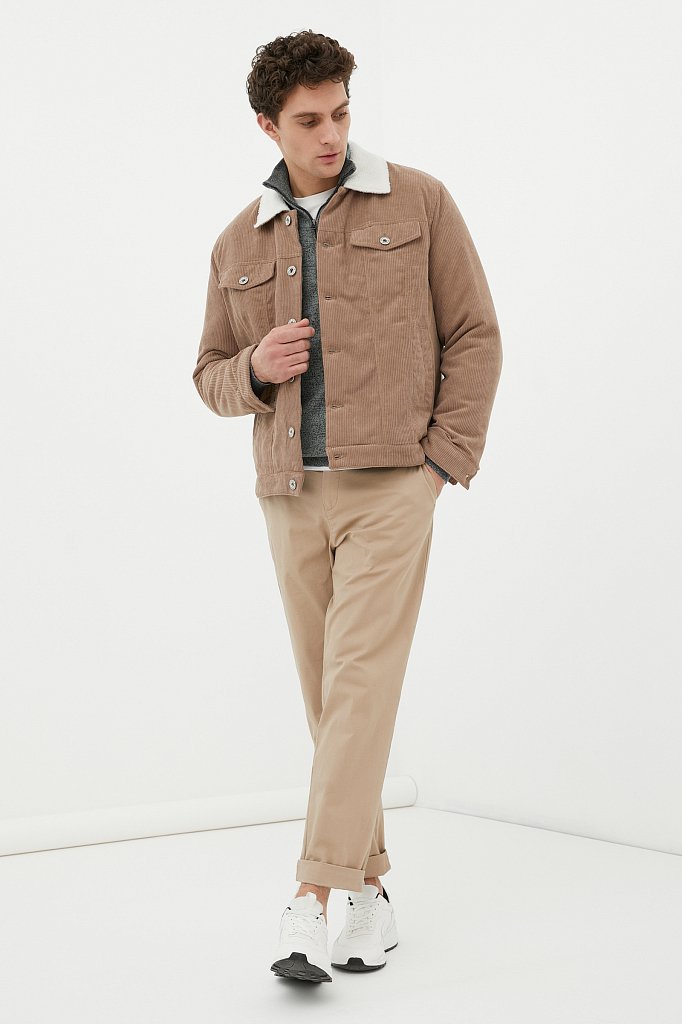 Куртка утепленная с отложным воротником, Модель FAB21003, Фото №2