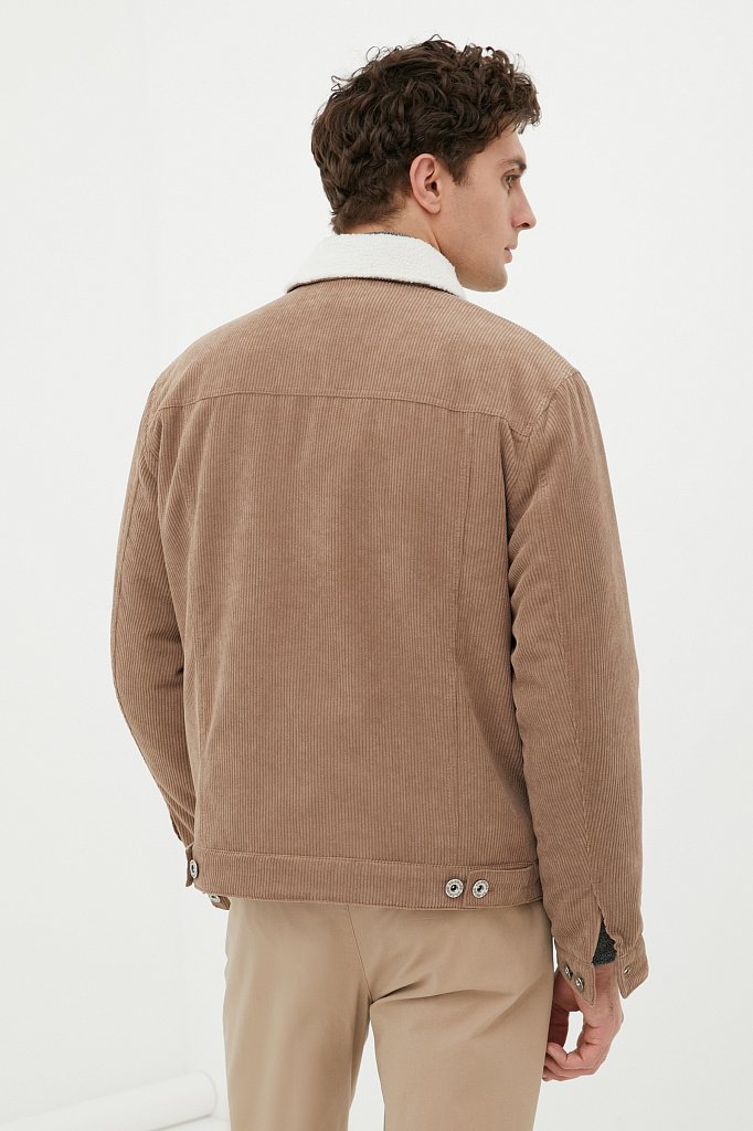 Куртка утепленная с отложным воротником, Модель FAB21003, Фото №5