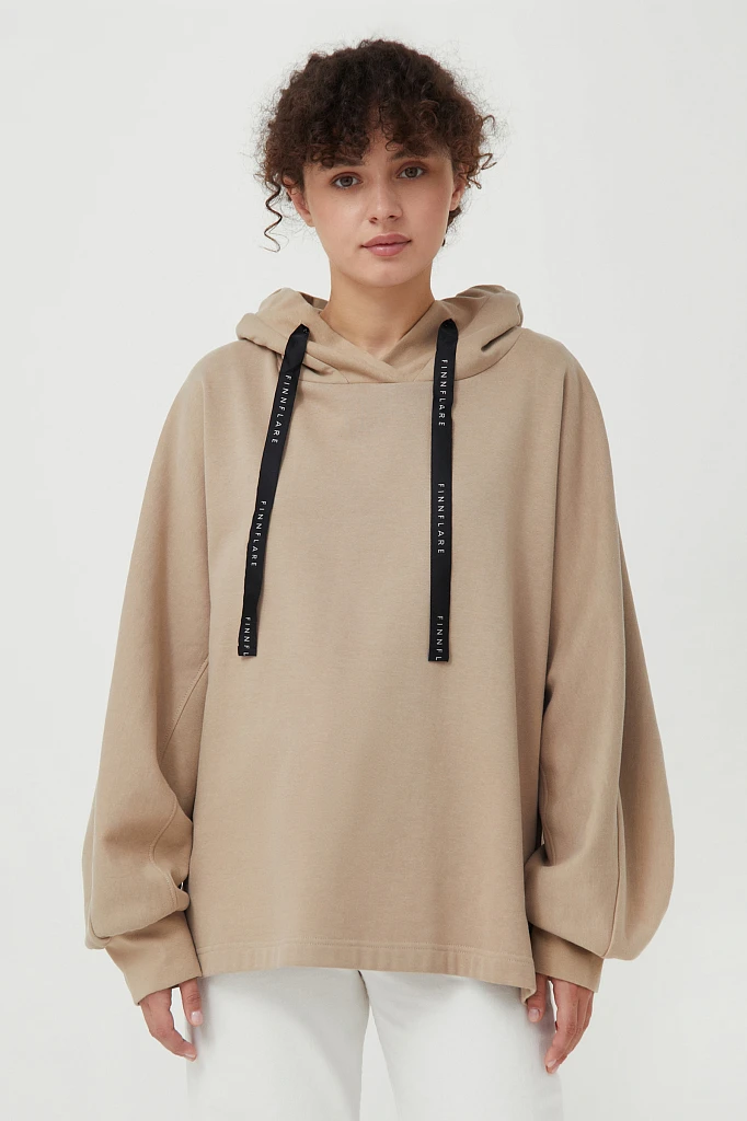 Худи женское oversize с рукавом 