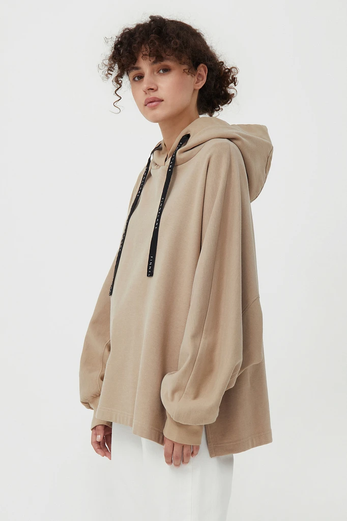 Худи женское oversize с рукавом 