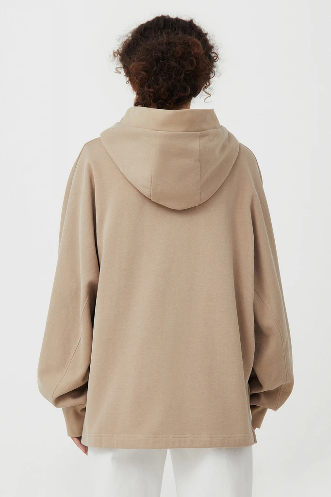 Худи женское oversize с рукавом 