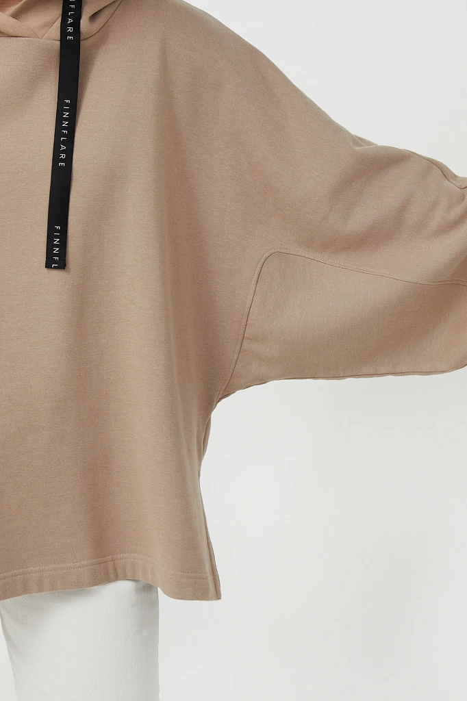 Худи женское oversize с рукавом 