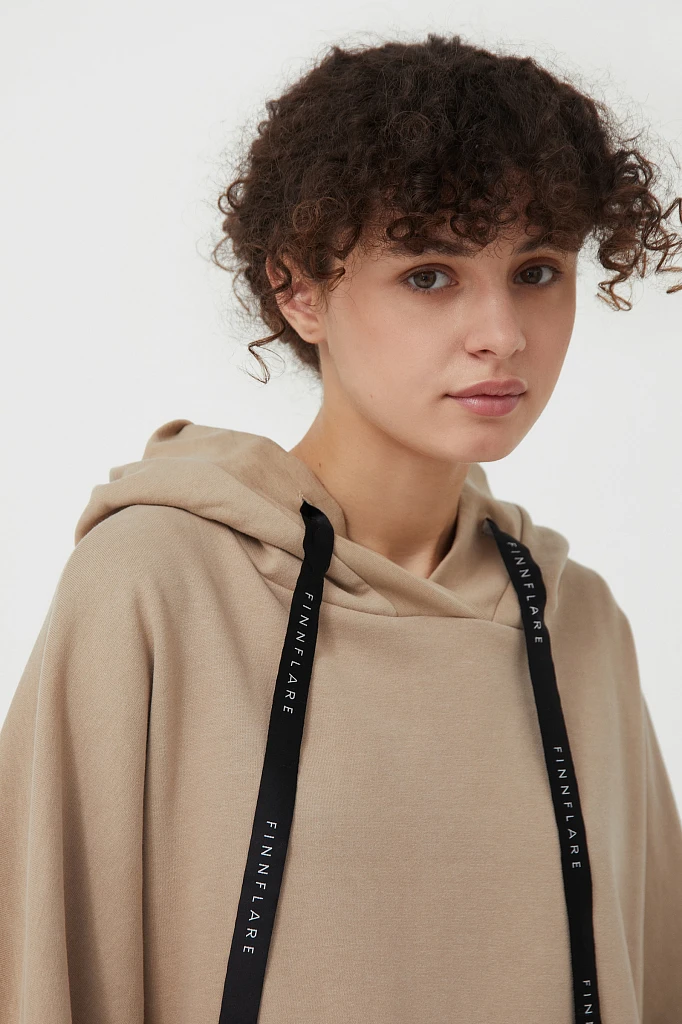 Худи женское oversize с рукавом 
