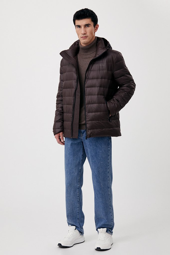 Базовая куртка на натуральном пуху, Модель FAB21012, Фото №2