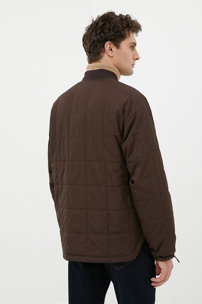 Куртка утепленная с воротником-стойкой, Модель FAB21086, Фото №5