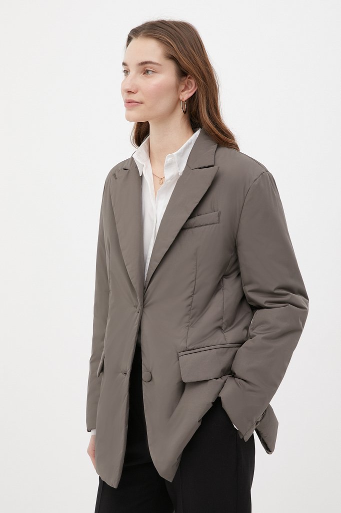 Куртка утепленная прямого силуэта, Модель FAB110137, Фото №3