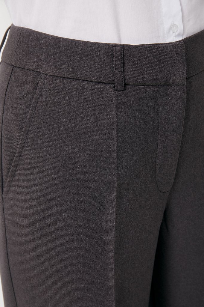 Классические женские брюки на высокой посадке, Модель FAB110165, Фото №5