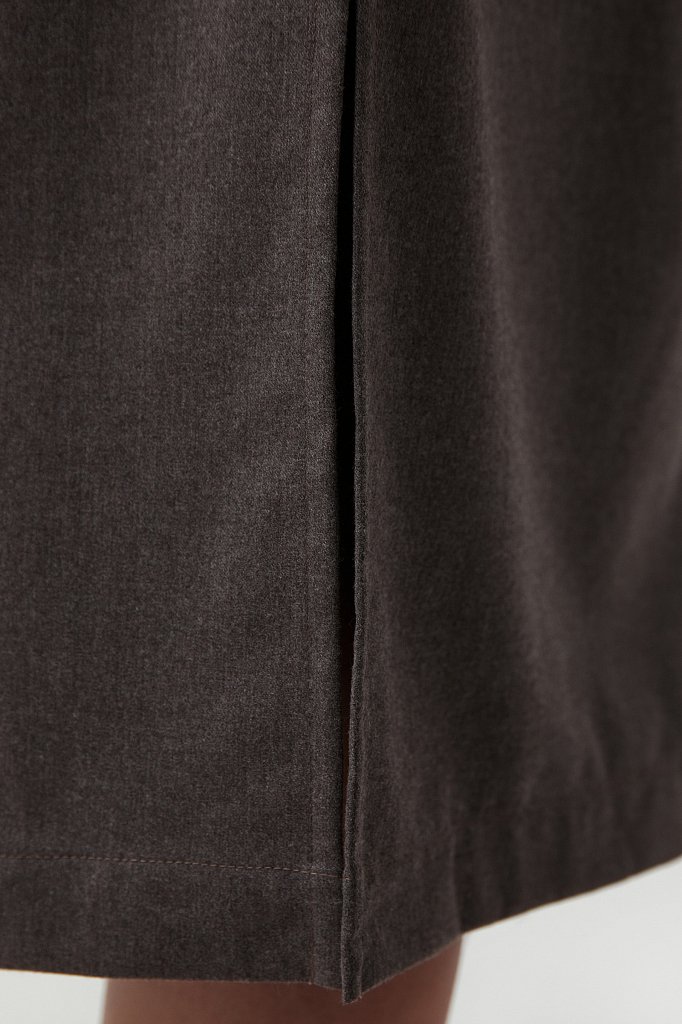 Платье-рубашка женское из мягкой смесовой ткани, Модель FAB11036, Фото №5