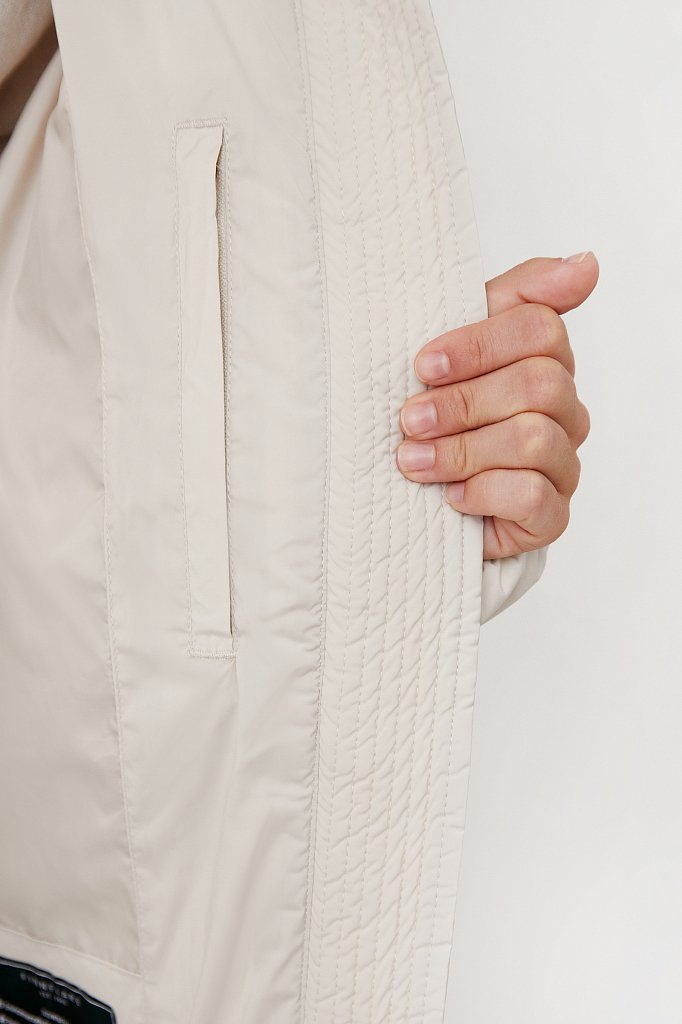 Женское пуховое пальто свободного силуэта, Модель FAB110182, Фото №5