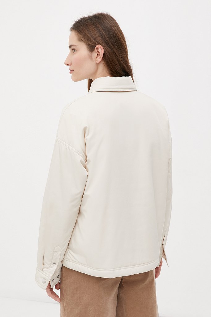 Утепленная женская куртка свободного кроя, Модель FAB110194, Фото №4